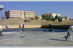 أعمال تسطيح وعزل الأسطح بجامعة الموصل سنة 2009